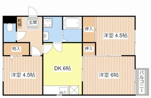 ハイツにんじんBの物件間取画像